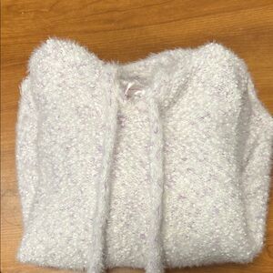 Cozy White and Purple hoodie